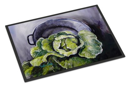 Home Grown In Plaquemines Parish Cabbage Doormat Front Door Mat Indoor Outdoor Rugs for Entryway, Non Slip Washable Low Pile, 24H X 36W