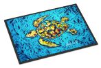Turtle Drive Doormat Front Door Mat Indoor Outdoor Rugs for Entryway, Non Slip Washable Low Pile, 24H X 36W