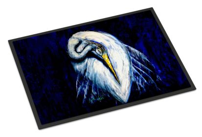 Heron Freshen Up Doormat Front Door Mat Indoor Outdoor Rugs for Entryway, Non Slip Washable Low Pile, 24H X 36W