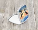 Pelicans Flying Compact Mirror Decorative Travel Makeup Mirror for Women Girls Gifts Pocket Makeup Mirror Folding Handheld