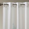 Burnout Printed Curtain Panel Pair(2 Pcs Window Panels)