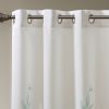Burnout Printed Curtain Panel Pair(2 Pcs Window Panels)