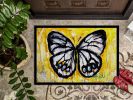 Buttefly Whisp Doormat Front Door Mat Indoor Outdoor Rugs for Entryway, Non Slip Washable Low Pile, 24H X 36W