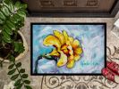 Yellow Daffy Daffodils Doormat Front Door Mat Indoor Outdoor Rugs for Entryway, Non Slip Washable Low Pile, 24H X 36W