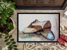 Tap Doses Shoes Doormat Front Door Mat Indoor Outdoor Rugs for Entryway, Non Slip Washable Low Pile, 24H X 36W