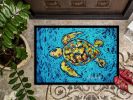 Turtle Drive Doormat Front Door Mat Indoor Outdoor Rugs for Entryway, Non Slip Washable Low Pile, 24H X 36W