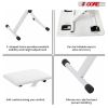5 CORE Keyboard Bench Pair X Style Piano Stool Thick Padded 12 to 18.5 inch Adjustable Keyboards Chair White - KBB 02 WH