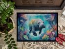 Manatee in a Dreamscape Doormat Front Door Mat Indoor Outdoor Rugs for Entryway, Non Slip Washable Low Pile, 24H X 36W