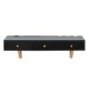 GO 47" Floating Shelf with Drawer, Multi-Purpose Wall-Mounted Vanity Table, Mounted Desk, Floating Table for Bedroom, Bathroom, Hairdressers