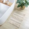 Woven Texture Stripe Bath Rug(22"W x 58"L)