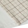 Plaid Faux Leather Tab Top Curtain Panel with Fleece Lining(Only 1 Pc Panel)