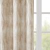 Printed Jacquard Grommet Top Total Blackout Curtain Panel