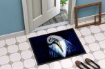 Heron Freshen Up Doormat Front Door Mat Indoor Outdoor Rugs for Entryway, Non Slip Washable Low Pile, 24H X 36W