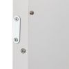 Double Door Mirror Indoor Bathroom Wall Mounted Cabinet Shelf White