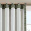 Plaid Rod Pocket and Back Tab Curtain Panel with Fleece Lining(Only 1 Pc Curtain Panel)