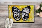 Buttefly Whisp Doormat Front Door Mat Indoor Outdoor Rugs for Entryway, Non Slip Washable Low Pile, 24H X 36W
