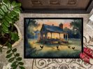 Chicken Coop at Dawn Doormat Front Door Mat Indoor Outdoor Rugs for Entryway, Non Slip Washable Low Pile, 24H X 36W