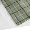 Plaid Faux Leather Tab Top Curtain Panel with Fleece Lining(Only 1 Pc Curtain Panel)