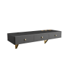GO 47" Floating Shelf with Drawer, Multi-Purpose Wall-Mounted Vanity Table, Mounted Desk, Floating Table for Bedroom, Bathroom, Hairdressers