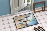 Sandpipers Doormat Front Door Mat Indoor Outdoor Rugs for Entryway, Non Slip Washable Low Pile, 24H X 36W
