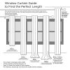 Twist Tab Lined Window Curtain Panel