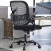 Office Mid Back Ergonomic Mesh Computer Desk Larger Seat Executive Height Adjustable Swivel Task Chair with Lumbar Support